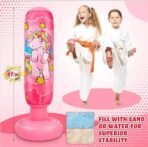 Premium Standing Bounce Back Unicorn Boxing Toy for Boys & Girls, Indoor Outdoor Sports Fun Toy | Inflatable Punching Bag for Kids –Pink (Pink) - Image 5