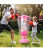Premium Standing Bounce Back Unicorn Boxing Toy for Boys & Girls, Indoor Outdoor Sports Fun Toy | Inflatable Punching Bag for Kids –Pink (Pink) - Image 7