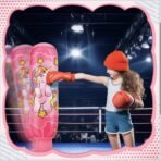 Premium Standing Bounce Back Unicorn Boxing Toy for Boys & Girls, Indoor Outdoor Sports Fun Toy | Inflatable Punching Bag for Kids –Pink (Pink) - Image 8