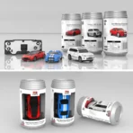 Mini RC Cans Racing Car – 2.4GHz Remote Control Sports Car Toy in Can Box, 1:60 Scale, Rechargeable Mini Car with Controller (Assorted Colors) - Image 4