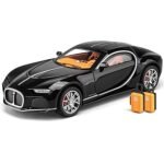 1:24 Scale Bugatti Atlantic Die-Cast Toy Car for Kids with Light & Sound, Pull Back Action, Openable Doors, Metal Model Car