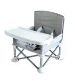 Premium Portable Baby Seat Travel Chair| Compact Fold with Straps for Indoor/Outdoor Use| Great for Camping, Beach, Lawn |Toddlers, Kids, Boys, Girls (Random Color)