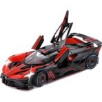 Premium 1:24 Bugatti Bolide Die-Cast Model Car with Lights, Sound, Pull Back & Opening Doors for Kids - Image 2