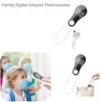 Premium Digital Infrared Thermometer for Family Use | Non-Contact Forehead Temperature Gun | Fast & Accurate Reading | Baby, Kids & Adults Friendly | Portable Handheld Device | Fever Alarm | Memory Function | Rechargeable with USB Cable | Home & Travel Use - Image 3