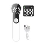 Premium Digital Infrared Thermometer for Family Use | Non-Contact Forehead Temperature Gun | Fast & Accurate Reading | Baby, Kids & Adults Friendly | Portable Handheld Device | Fever Alarm | Memory Function | Rechargeable with USB Cable | Home & Travel Use