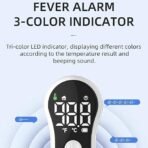 Premium Digital Infrared Thermometer for Family Use | Non-Contact Forehead Temperature Gun | Fast & Accurate Reading | Baby, Kids & Adults Friendly | Portable Handheld Device | Fever Alarm | Memory Function | Rechargeable with USB Cable | Home & Travel Use - Image 6