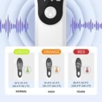 Premium Digital Infrared Thermometer for Family Use | Non-Contact Forehead Temperature Gun | Fast & Accurate Reading | Baby, Kids & Adults Friendly | Portable Handheld Device | Fever Alarm | Memory Function | Rechargeable with USB Cable | Home & Travel Use - Image 7