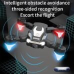 J2 Foldable Drone with Dual 4K HD Cameras – WiFi FPV Live Video Quadcopter for Beginners – Includes 2 Batteries, 360° Flip, Altitude Hold, and Portable Carry Design – RC Toy Gift for Kids & Adults 14+ - Image 7