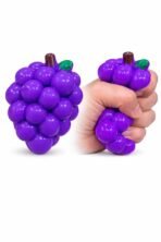 Premium Premium Taba Grape Squishy Fruits Squishy Dual Color Stress Relief Toys Adults Kids Fufu Squishy,Fidget Toy Soft Squeeze Ball for Anxiety & Gifts Grape (Purple)