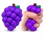 Premium Premium Taba Grape Squishy Fruits Squishy Dual Color Stress Relief Toys Adults Kids Fufu Squishy,Fidget Toy Soft Squeeze Ball for Anxiety & Gifts Grape (Purple)