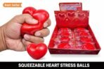 Premium Taba Squishy Heart Squishy Toy, Heart Stress Relief Toys Adults Kids , Fidget Toy Soft Squeeze Ball for Anxiety, Party, Birthday, Return Gift Red - Image 5