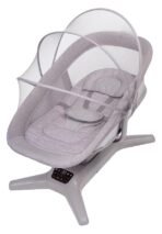 Premium Mastela Swing X Multi-Motion Baby Cradle for Newborn to 36 Months Boys & Girls with Multi-Swing Modes, Comfortable Seating & Soothing Design (Grey)