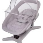 Premium Mastela Swing X Multi-Motion Baby Cradle for Newborn to 36 Months Boys & Girls with Multi-Swing Modes, Comfortable Seating & Soothing Design (Grey)