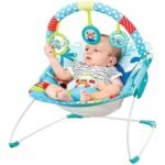 Premium Mastela Toddlers to Newborn Baby Rocker Musical Bouncer Chair 0 to 18 Months for Boys & Girls with Soothing Music, Multi-Position Backrest & Comfortable Design