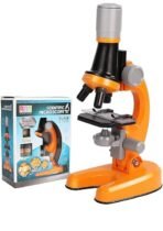 Premium Microscope Slides Orange Microscopes for Kids Students Adults Beginner Microscope STEM Kit Biological Science Experiment Educational Tool Accessories Kids Biological Magnifier