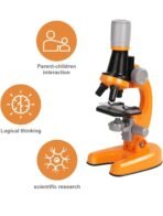 Premium Microscope Slides Orange Microscopes for Kids Students Adults Beginner Microscope STEM Kit Biological Science Experiment Educational Tool Accessories Kids Biological Magnifier - Image 5