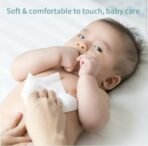 Premium Mini Baby Wipes Disposable Portable Pocket Water Wipes Baby Skin Care Wet Tissue Travel Children Baby Hand & Face Baby Sanitizing Cleansing/Moisturising For Fresh 8 Mini Pack (64 Wipes X 2 Pack) Random Cute Animals - Image 2