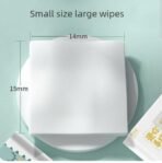 Premium Mini Baby Wipes Disposable Portable Pocket Water Wipes Baby Skin Care Wet Tissue Travel Children Baby Hand & Face Baby Sanitizing Cleansing/Moisturising For Fresh 8 Mini Pack (64 Wipes X 2 Pack) Random Cute Animals - Image 3