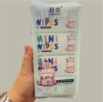 Premium Mini Baby Wipes Disposable Portable Pocket Water Wipes Baby Skin Care Wet Tissue Travel Children Baby Hand & Face Baby Sanitizing Cleansing/Moisturising For Fresh 8 Mini Pack (64 Wipes X 2 Pack) Random Cute Animals - Image 5