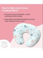 Premium Cotton Newborn Nursing Feeding Pillow, Breastfeeding Pillows with Removable Cover, Infant Support for Baby & Mom Cradle 0-24 Months (Random) - Image 7