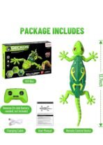 Wall Climbing RC Gecko Toy – 360° Rotating Remote Control Lizard with LED Eyes, Strong Suction Wall Crawling & USB Rechargeable Battery (Green) - Image 5