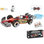 Pro Street Racing RC Spray Car - High-Speed 2.4GHz Remote Control Formula Racer with Mist Exhaust, Lights & Sound (Red) - Image 2