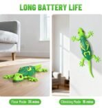 Wall Climbing RC Gecko Toy – 360° Rotating Remote Control Lizard with LED Eyes, Strong Suction Wall Crawling & USB Rechargeable Battery (Green) - Image 4