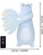 Premium Baby Soothing Palm Sleep Companion for Newborns Baby Girlsboys Duck | Toys for Baby | Crib Toys Washable Cushion Blue (Blue) - Image 5