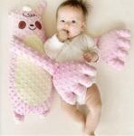 Premium Baby Soothing Palm Sleep Companion for Newborns Baby Girlsboys Duck | Toys for Baby | Crib Toys Washable Cushion Blue (Pink)