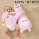 Premium Baby Soothing Palm Sleep Companion for Newborns Baby Girlsboys Duck | Toys for Baby | Crib Toys Washable Cushion Blue (Pink) - Image 7
