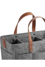 Premium Felt Fabric Baby Diaper Bag Lightweight Baby Products Organizer Compartment Dark Gray | Strollers & Accessories | Stroller Accessories | Organizers & Nets - Image 3