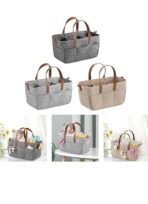 Premium Felt Fabric Baby Diaper Bag Lightweight Baby Products Organizer Compartment Dark Gray | Strollers & Accessories | Stroller Accessories | Organizers & Nets - Image 6