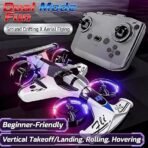 2.4GHz RC Stunt Drift Aircraft – 4-Fan Hybrid Racing Car Toy – High-Speed 360° Rotating Stunt Vehicle with Remote Control – Unique Flying-Effect Drift Car for Kids and Teens - Image 3