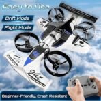 2.4GHz RC Stunt Drift Aircraft – 4-Fan Hybrid Racing Car Toy – High-Speed 360° Rotating Stunt Vehicle with Remote Control – Unique Flying-Effect Drift Car for Kids and Teens - Image 8
