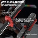 Rechargeable LED Cyber Katana with Realistic "Sword Sparks" Effect & Sound – Color Changing Gradient Blade (Pink/Yellow/Blue), Automatic Drawing Mechanism, Premium Scabbard – Cosplay Toy for Adults & Kids 12+ - Image 6