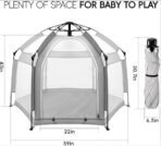 Premium Pop Up Baby Playpen,Indoor & Outdoor Foldable Play Pen for Kids & Adults, Portable Baby Beach Tent with Travel Bag, Pop Up Pack and Play Yard Pink Color - Image 4