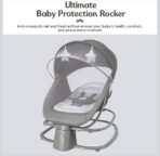 Premium Mastela 4 in 1 Swing Rocker Automatic for Newborn Baby 0 to 18 Month Girl & Boy with 4- Swing Modes, Detachable Tray, Backrest Adjustment Bassinet, Bluetooth Playback - Beige - Image 4