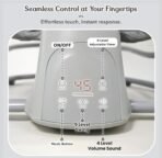 Premium Mastela 4 in 1 Swing Rocker Automatic for Newborn Baby 0 to 18 Month Girl & Boy with 4- Swing Modes, Detachable Tray, Backrest Adjustment Bassinet, Bluetooth Playback - Beige - Image 7