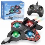 The Little Ones PRO+ RC Fighter Jet – 2.4GHz High-Performance Remote Control Airplane & Quadcopter Hybrid with Multi-Color LED Lights (RTF Edition)
