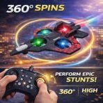 The Little Ones PRO+ RC Fighter Jet – 2.4GHz High-Performance Remote Control Airplane & Quadcopter Hybrid with Multi-Color LED Lights (RTF Edition) - Image 2