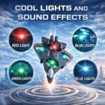 The Little Ones PRO+ RC Fighter Jet – 2.4GHz High-Performance Remote Control Airplane & Quadcopter Hybrid with Multi-Color LED Lights (RTF Edition) - Image 6