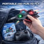 The Little Ones PRO+ RC Fighter Jet – 2.4GHz High-Performance Remote Control Airplane & Quadcopter Hybrid with Multi-Color LED Lights (RTF Edition) - Image 7