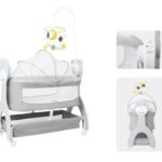 Premium Electric Baby Cradle with Musical Star Mobile & Remote Control