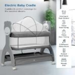 Premium Electric Baby Cradle with Musical Star Mobile & Remote Control - Image 4