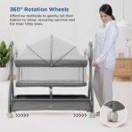 Premium Electric Baby Cradle with Musical Star Mobile & Remote Control - Image 5