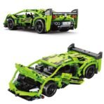 DIY Rechargeable Remote Control Supercar – 1:16 Scale Building Block RC Racing Toy with Strong Power & TPR Tires - Image 2