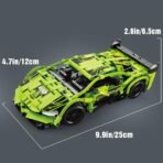 DIY Rechargeable Remote Control Supercar – 1:16 Scale Building Block RC Racing Toy with Strong Power & TPR Tires - Image 4