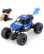Premium RC High-Speed Off-Road Monster Truck – 1:16 Scale 2WD Remote Control Racing Car with Realistic Mist Smoke Spray, LED Lights & Rock Crawler Suspension