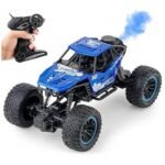 Premium RC High-Speed Off-Road Monster Truck – 1:16 Scale 2WD Remote Control Racing Car with Realistic Mist Smoke Spray, LED Lights & Rock Crawler Suspension
