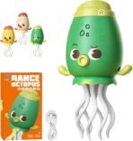 Interactive Dancing Jellyfish & Musical Octopus Toy – 360° Rotating Tentacles, Vibrant LED Lights & Rechargeable Educational Fun (Random Color)